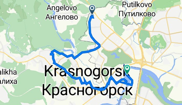 улица Барышиха, Moscow to Krasnogorsk