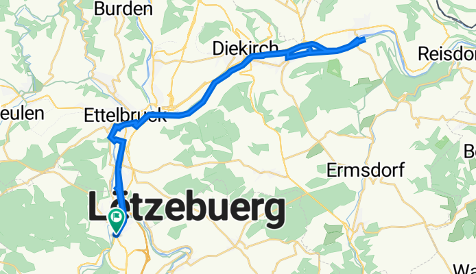 CR345-A 26, Colmar-Berg to Avenue Gordon Smith 33, Colmar-Berg