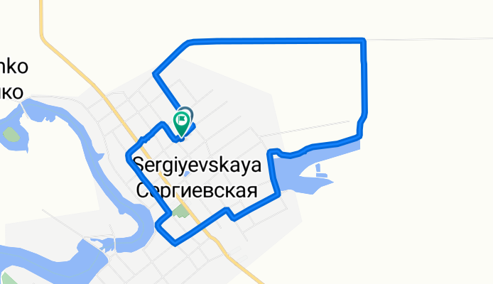улица Фрунзе, 23, Сергиевская до улица Фрунзе, 27, Сергиевская