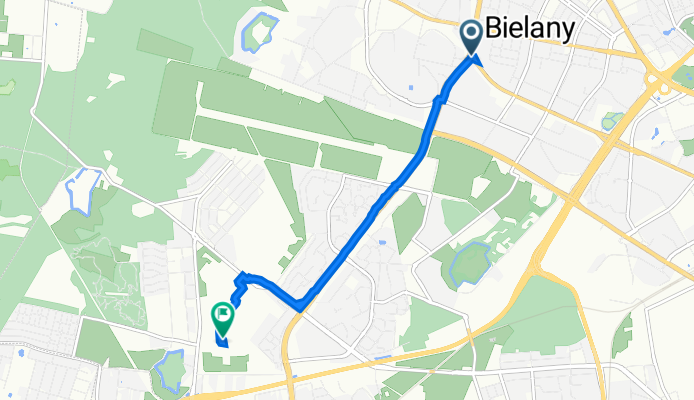 al W Reymonta 12A, Warszawa do Bemowo, Warszawa