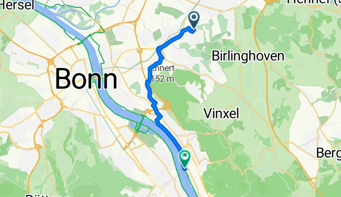 Hirschbergweg 26, Sankt Augustin nach Königswinter Niederdollendorf Fähre