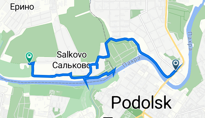 улица Павлика Морозова, Подольск до Ивановская улица, 17, Москва