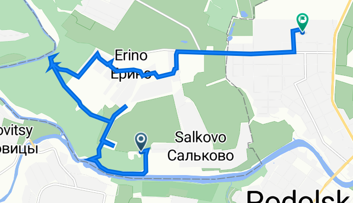 Ивановская улица, 17, деревня Сальково до Садовая улица, 3 к3, Подольск