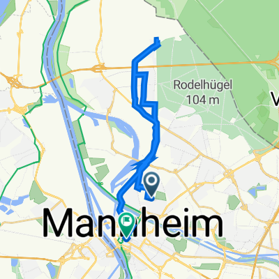 Geibelstraße 25, Mannheim nach Mannheim