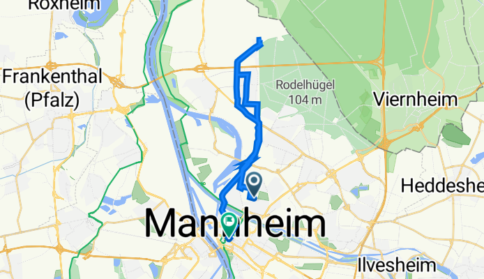 Geibelstraße 25, Mannheim nach Mannheim