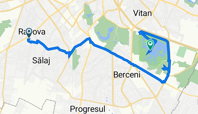 Route from Aleea Costinești 1, București