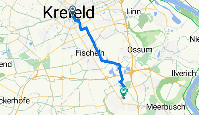 Alte Linner Straße 137, Krefeld nach Hölssigstraße 22, Meerbusch