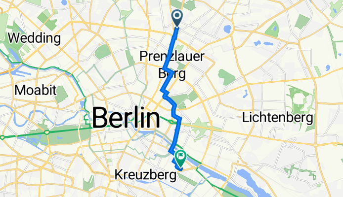 Jacobsohnstraße 2, Berlin nach Zeughofstraße 16, Berlin