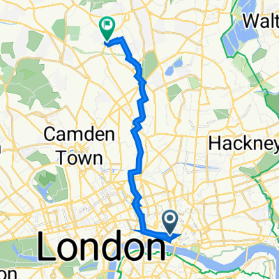 Bond Ct, London to 10A Crouch End Hill, London