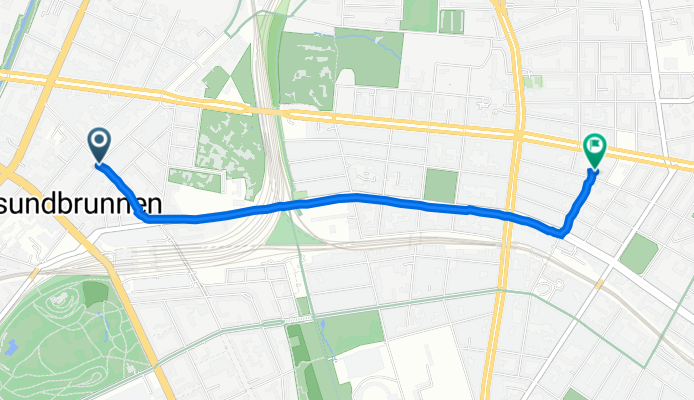 Grüntaler Straße 13, Berlin nach Greifenhagener Straße 32, Berlin