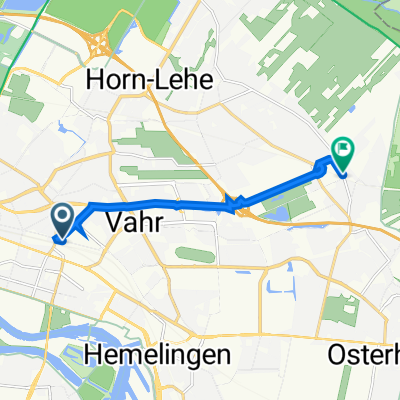 Tannenbergstraße 18, Bremen nach Mühlenfeldstraße 38, Bremen