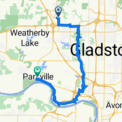 9415 N Bradford Ave, Kansas City to 101 Main St, Parkville