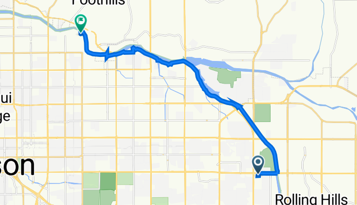 7200 E Broadway Blvd, Tucson to 4001 N Country Club Rd, Tucson