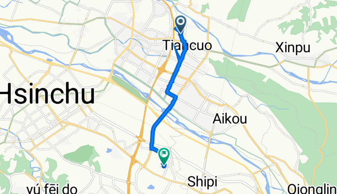 水瀧三街119號, 新竹縣 to 新莊街228巷12弄2號, 東區