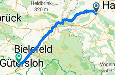 Route in der Bikemap App öffnen