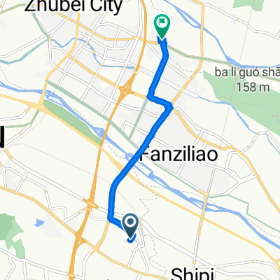 新莊街239號, 東區 to 中山路10巷28弄13號, 新竹縣