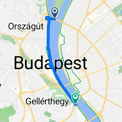 Margit híd, Budapest to Szt Gellért tér, Budapest