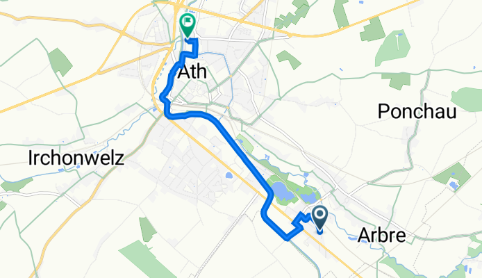 Rue des Chaufours 46, Ath à Chemin des Lilas 15, Ath