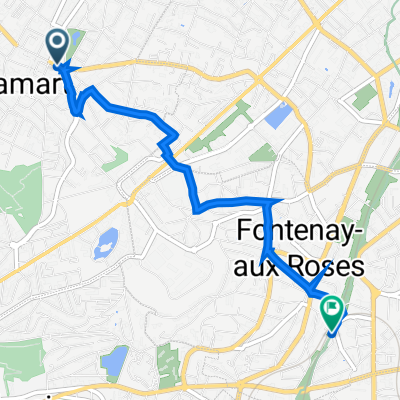 От Rue Paul Vaillant Couturier 5, Clamart до Rue Jean Noël Pelnard 15, Fontenay-aux-Roses