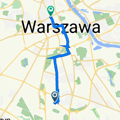От Obrzeżna 3, Warszawa до aleja "Solidarności" 119/125, Warszawa