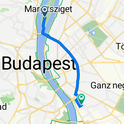Hajós Alfréd sétány, Budapest to Dandár utca 23A., Budapest