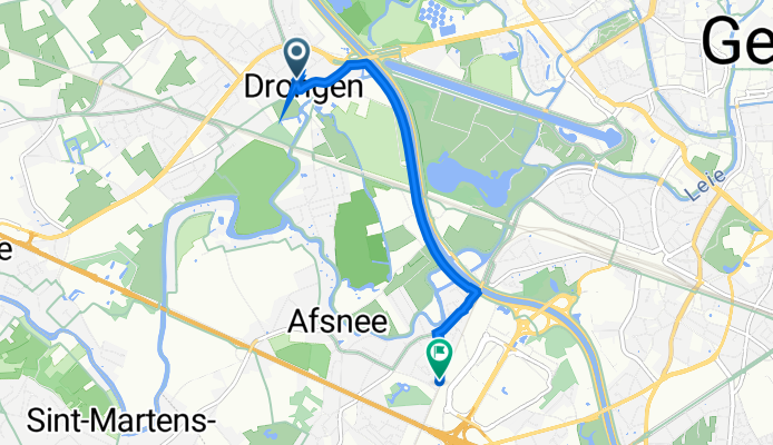 Vierhekkensstraat 16, Gent naar Boesbeeklaan 9, Gent