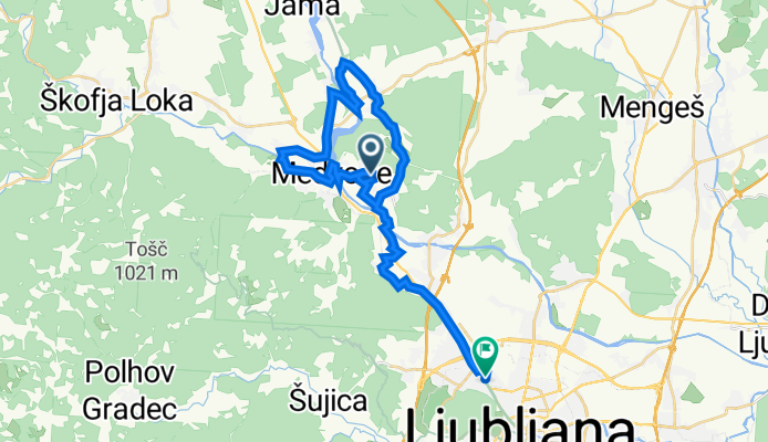 Zgornje Pirniče 37b to Česnikova ulica 6
