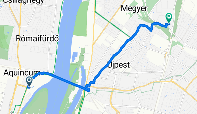 Záhony utca 12., Budapest to Lóverseny tér 1., Budapest