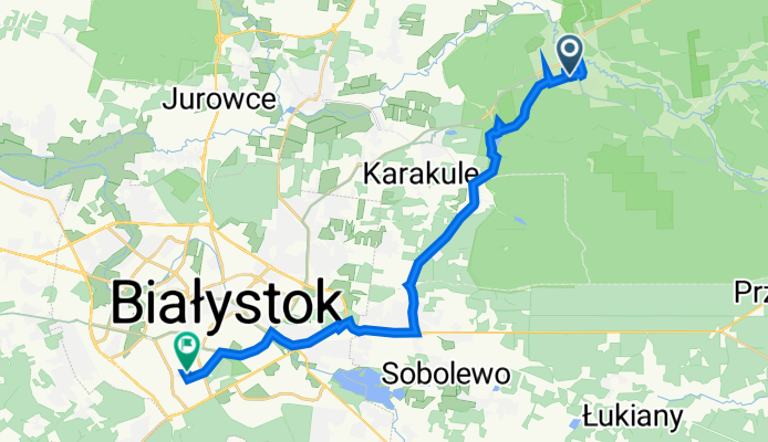 3 Maja 28, Supraśl do Ks Abpa E Kisiela 17, Białystok
