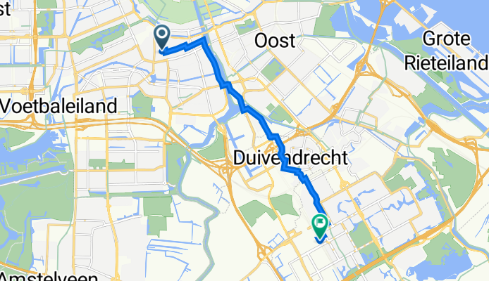 Albert Cuypstraat 56, Amsterdam to Hoogoorddreef 1, Amsterdam