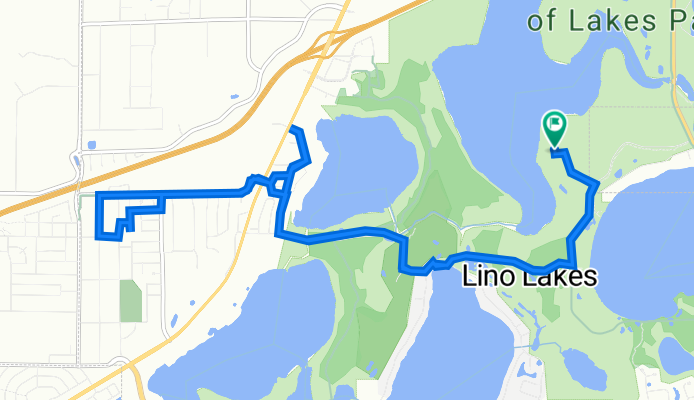 7401 Main St, Lino Lakes to 7401 Main St, Lino Lakes