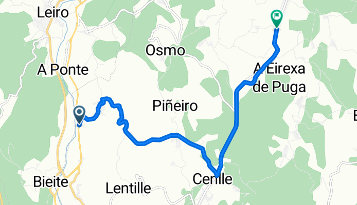 Subida Cuñas Roucos Cenlle San Amaro