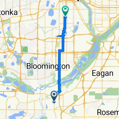 1852 W Burnsville Pkwy, Burnsville to 3838 Clinton Ave, Minneapolis