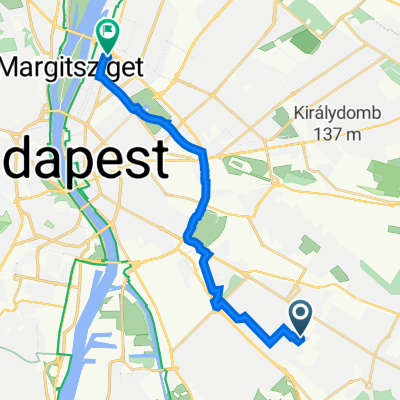 Endresz György utca 23., Budapest to Zsilip utca 1., Budapest