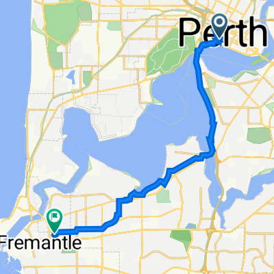 2 The Esplanade, Perth to 59 Forrest St, Fremantle