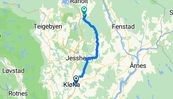 Væringvegen 44, Kløfta to Skogvegen 31, Dal