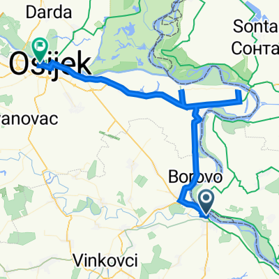Ulica Lokvanjski sokak 6, Vukovar to Županijska ulica 4, Osijek