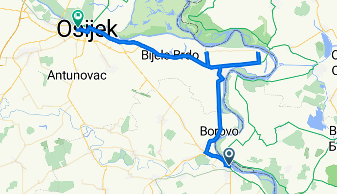 Ulica Lokvanjski sokak 6, Vukovar to Županijska ulica 4, Osijek