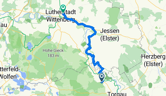 Am Depot, Elsnig nach Straße der Befreiung 140, Lutherstadt Wittenberg
