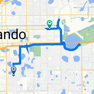 Route to East Robinson Street 2434, Orlando