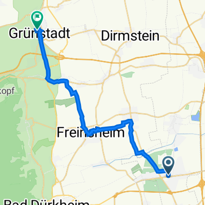 Mozartstraße 4, Maxdorf nach Brennofenpfad 6, Grünstadt