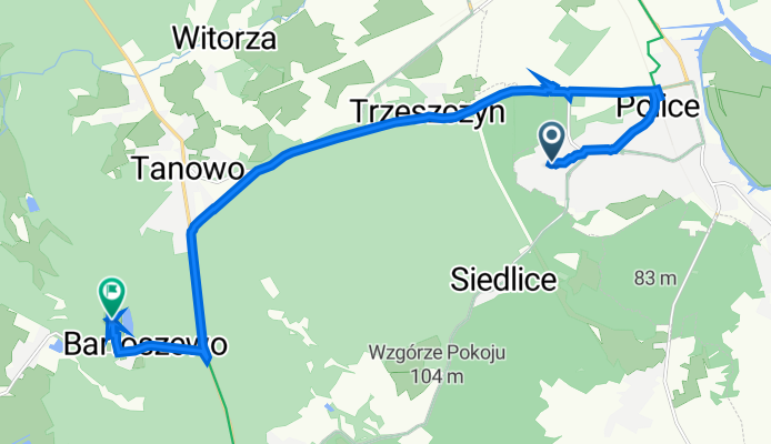 Roweckiego 18C, Police do Droga bez nazwy, Bartoszewo