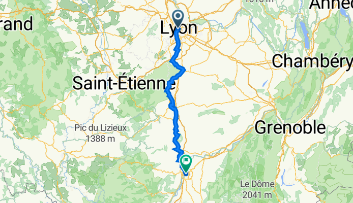 24 Rue du Boeuf, Lyon to 1 Place de la Liberté, Valence