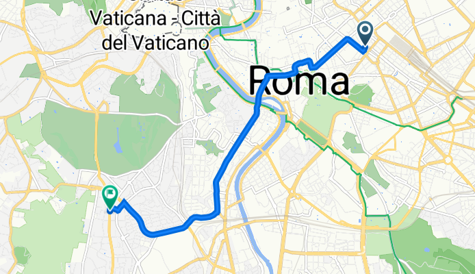 Via Urbana 172, Roma to Viale dei Colli Portuensi 83, Roma