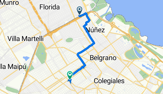 Vicente López to Miller 2254, Buenos Aires