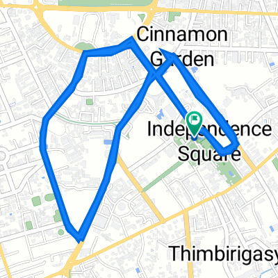 Independence Square, Colombo to Independence Square, Colombo