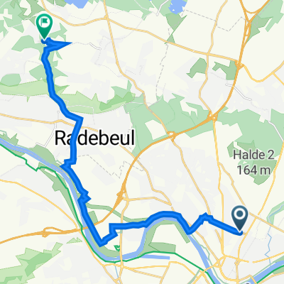 Bischofsplatz 6, Dresden nach Am Rundteil 9, Moritzburg