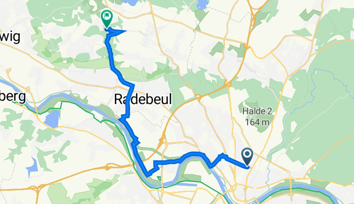 Bischofsplatz 6, Dresden nach Am Rundteil 9, Moritzburg