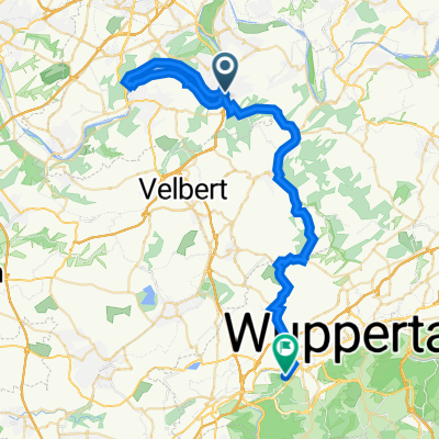 Essen Kupferdreh Bf nach Quellenstraße 30, Wuppertal
