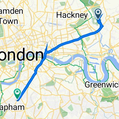 Newham, London to 340 Clapham Road, London